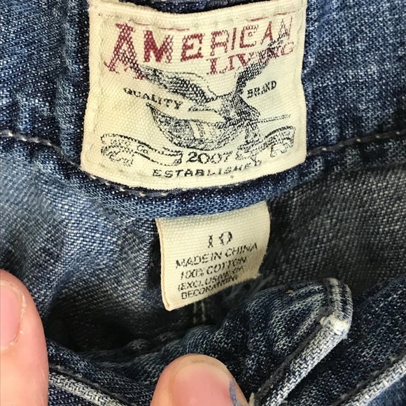 American Living 70's Vibe Patch Pocket Wide Leg Jeans SZ 10 - Picture 5 of 7